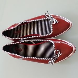 Keds Red Patent Leather Flats
